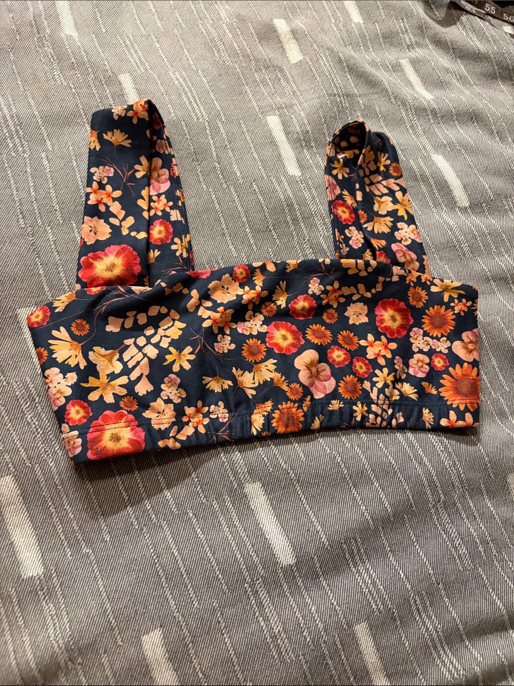 Beyond Yoga Navy Floral Sports Bra